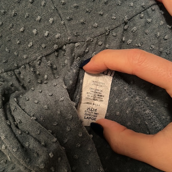 Entro Babydoll top, Size Large - Picture 7 of 7